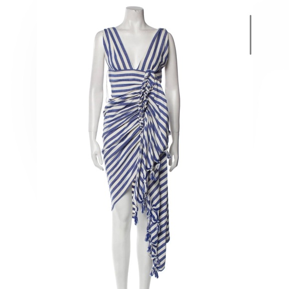 Striped Blue and White dress - Picture 1 of 12